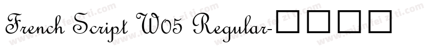 French Script W05 Regular字体转换